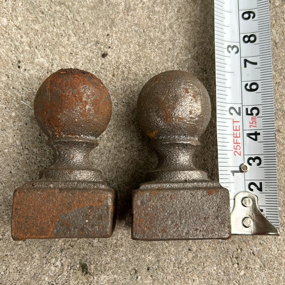 Iron Finials, Fence Topper, Gate Tops, Set of 2, Iron Shop Custom Made - Picture 4 of 7